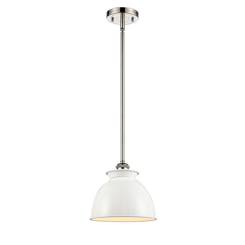 Innovations Lighting Adirondack 1 Light 8.125″ Mini Pendant 516-1S-PN-M14-W