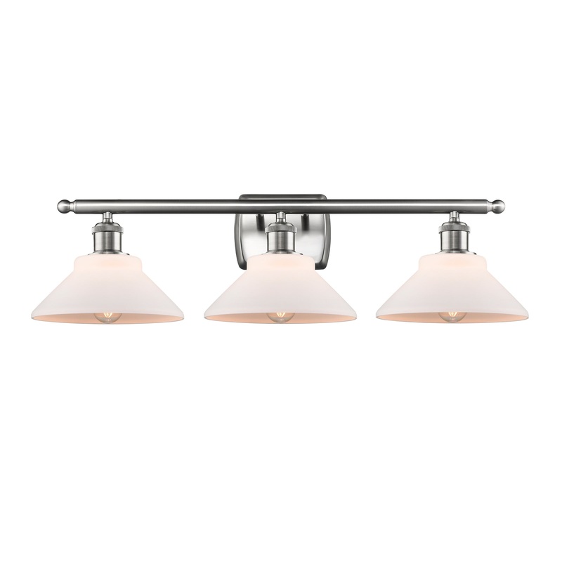 Innovations Lighting Orwell 3 Light Bath Vanity Light Part Of The Ballston Collection 516-3W-SN-G131