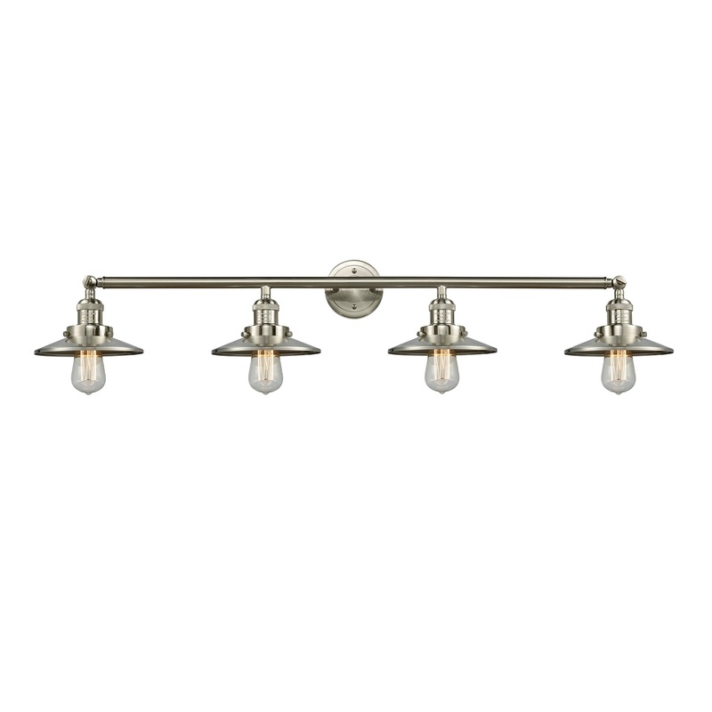 Innovations Lighting Railroad 4 Light Bath Vanity Light Part Of The Franklin Restoration Collection 215-SN-M2-LED