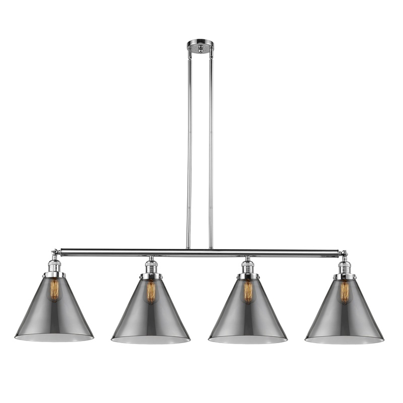 Innovations Lighting X-Large Cone 4 Light Island Light Part Of The Franklin Restoration Collection 214-PC-G43-L