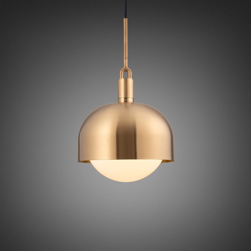 Forked Globe Pendant with Shade