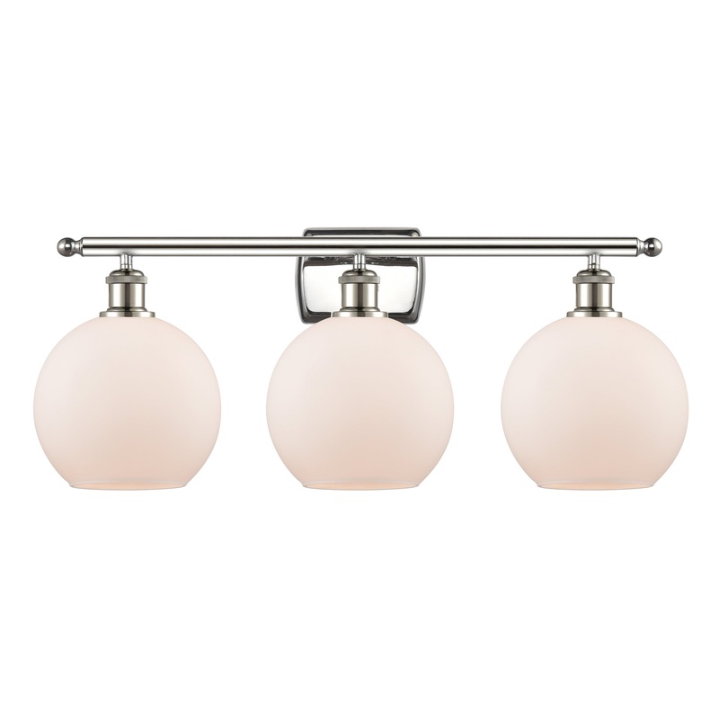 Innovations Lighting Athens 3 Light 26″ Bath Vanity Light 516-3W-PN-G121-8