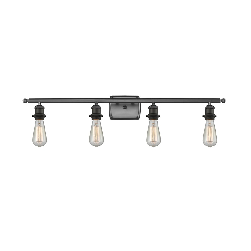 Innovations Lighting Bare Bulb 4 Light Bath Vanity Light Part Of The Ballston Collection 516-4W-OB-LED