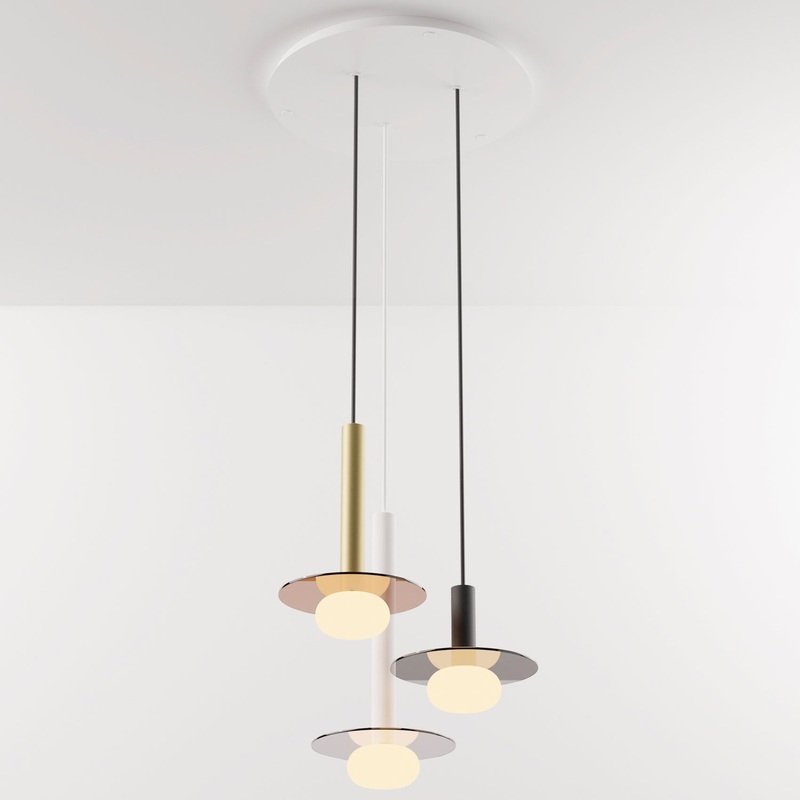 Combi Multi-Light Pendant with Mixed Finishes / Colors