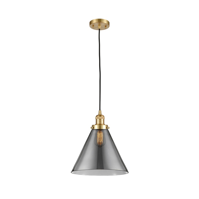 Innovations Lighting X-Large Cone 1 Light Mini Pendant Part Of The Franklin Restoration Collection 201C-SG-G43-L-LED