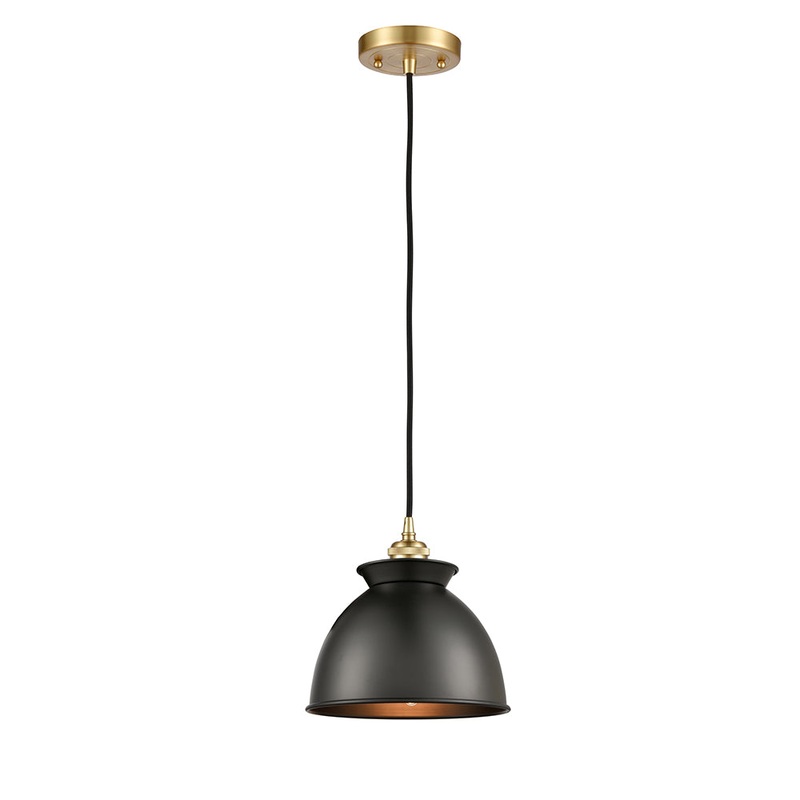 Innovations Lighting Adirondack 1 Light Mini Pendant Part Of The Ballston Collection 516-1P-SG-M14-BK-LED