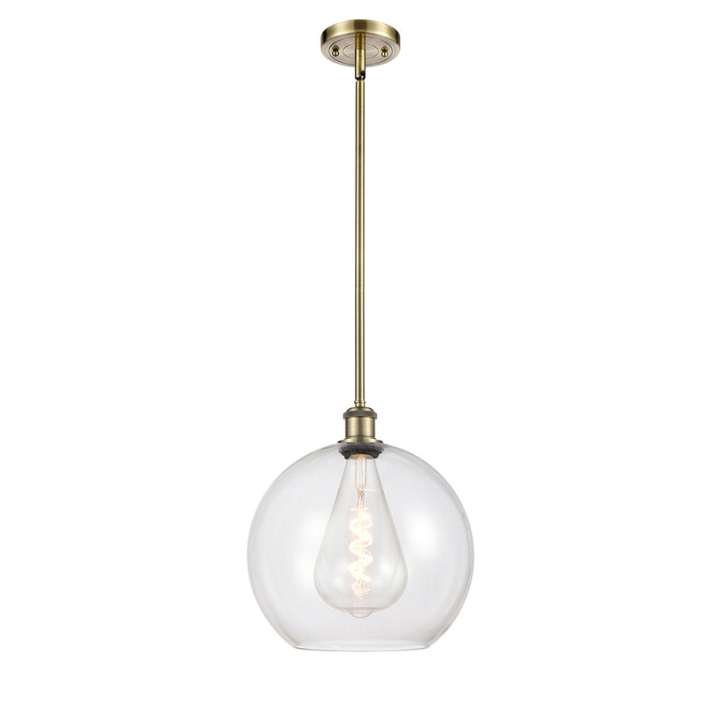 Innovations Lighting Athens 1 Light 11.75″ Mini Pendant 516-1S-AB-G122-12-LED