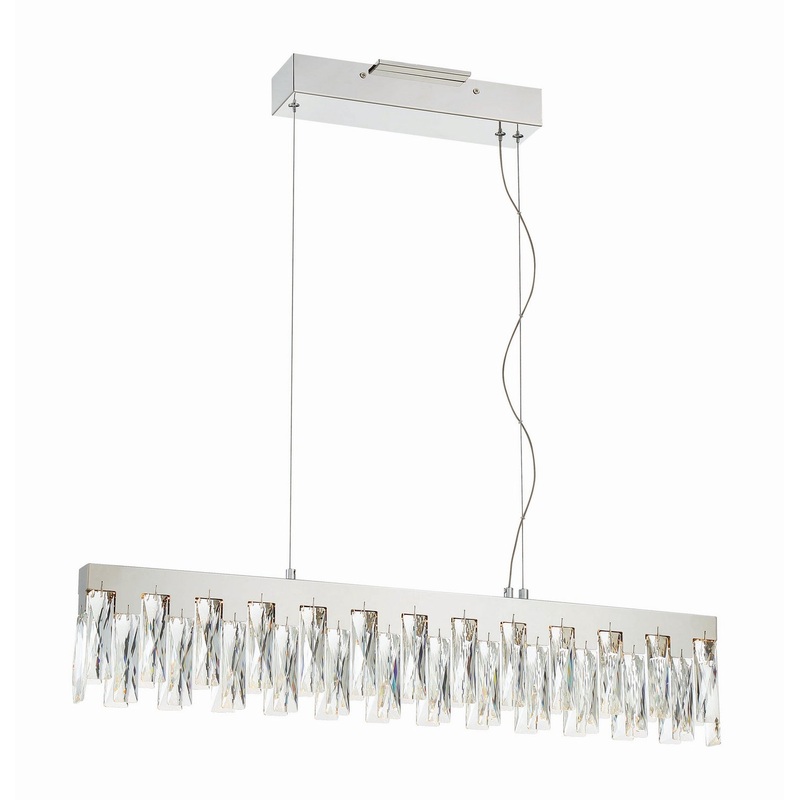 Curio LED Crystal Linear Suspension