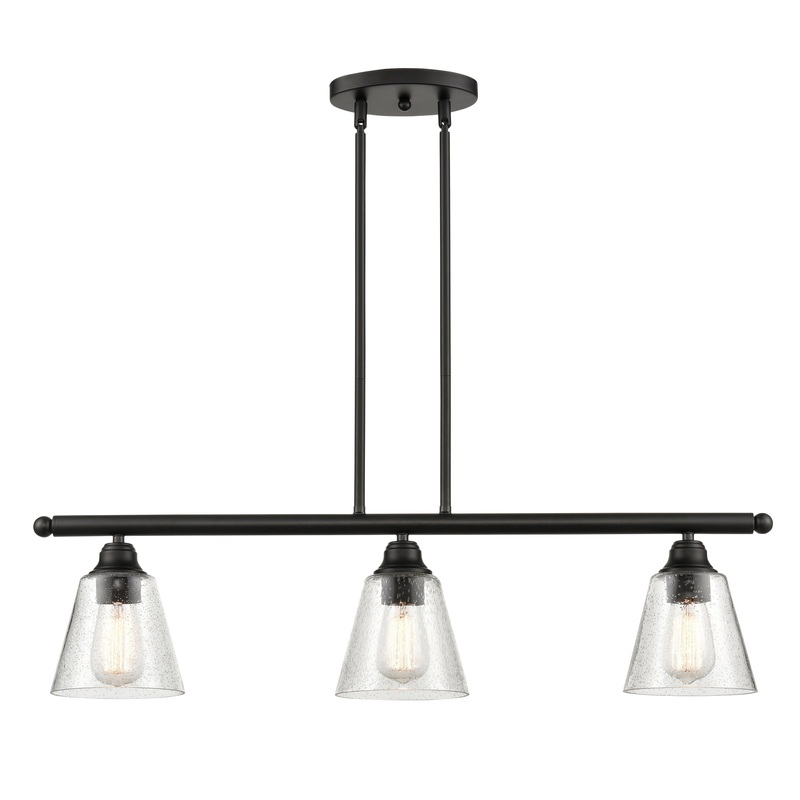 Innovations Lighting 3 Light 34″ Island Light 616-3I-BK-G454-LED