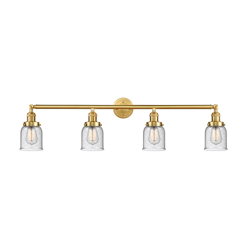 Innovations Lighting Small Bell 4 Light Bath Vanity Light Part Of The Franklin Restoration Collection 215-SG-G54