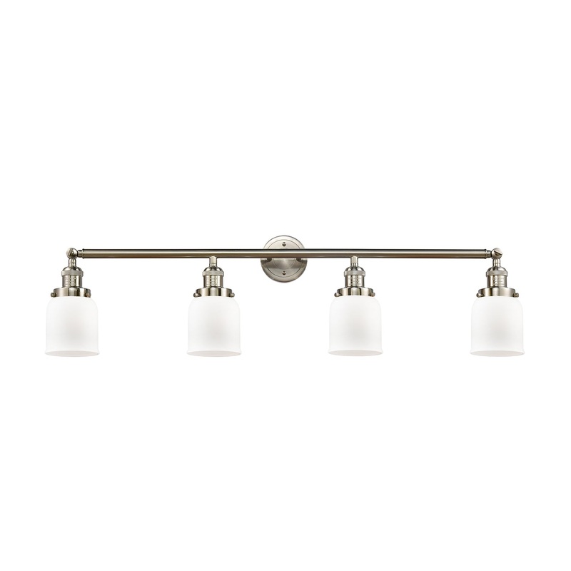 Innovations Lighting Small Bell 4 Light Bath Vanity Light Part Of The Franklin Restoration Collection 215-SN-G51-LED