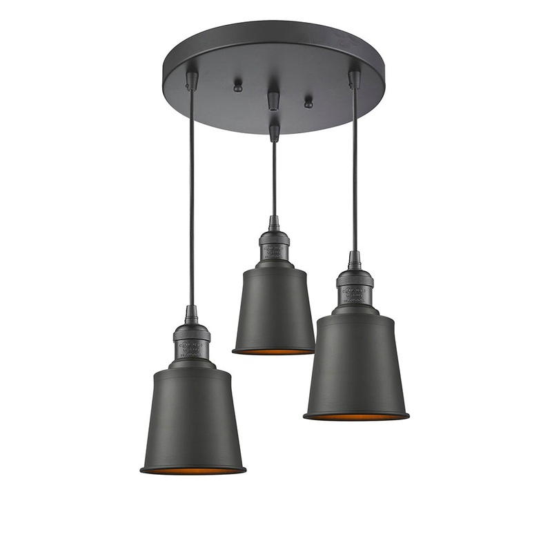 Innovations Lighting Addison 3 Light Multi-Pendant Part Of The Franklin Restoration Collection 211/3-OB-M9-OB
