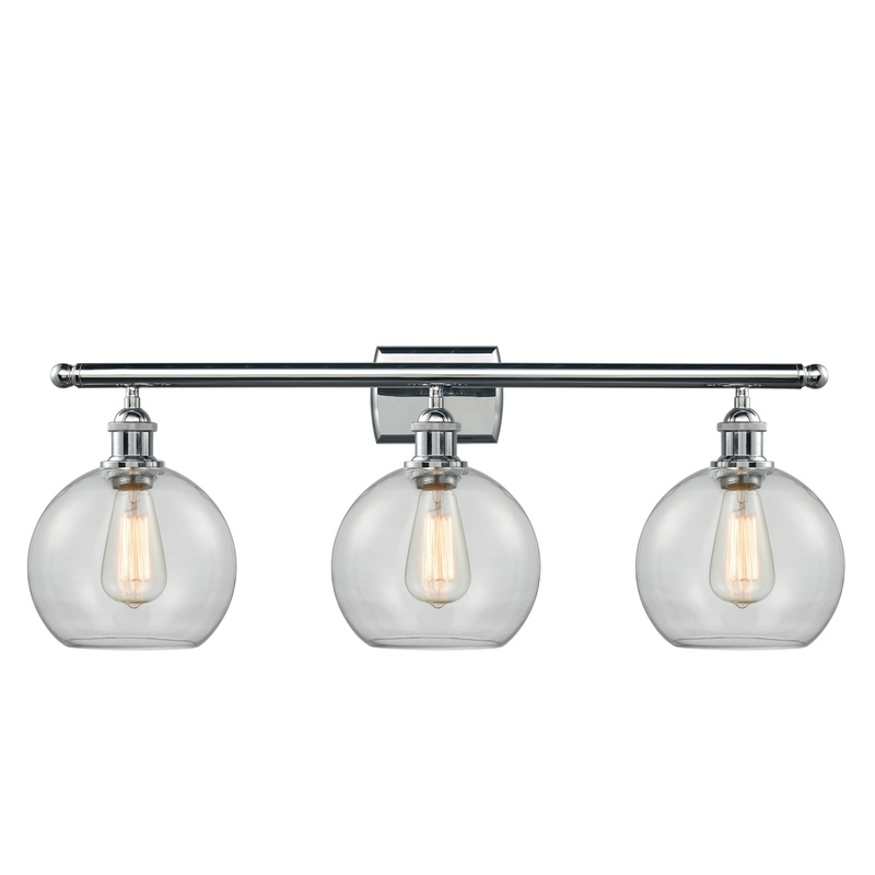 Innovations Lighting Athens 3 Light 26″ Bath Vanity Light 516-3W-PC-G122-8
