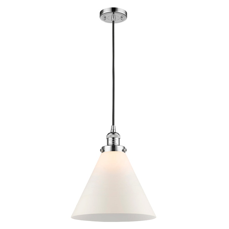 Innovations Lighting X-Large Cone 1 Light Mini Pendant Part Of The Franklin Restoration Collection 201C-PC-G41-L-LED