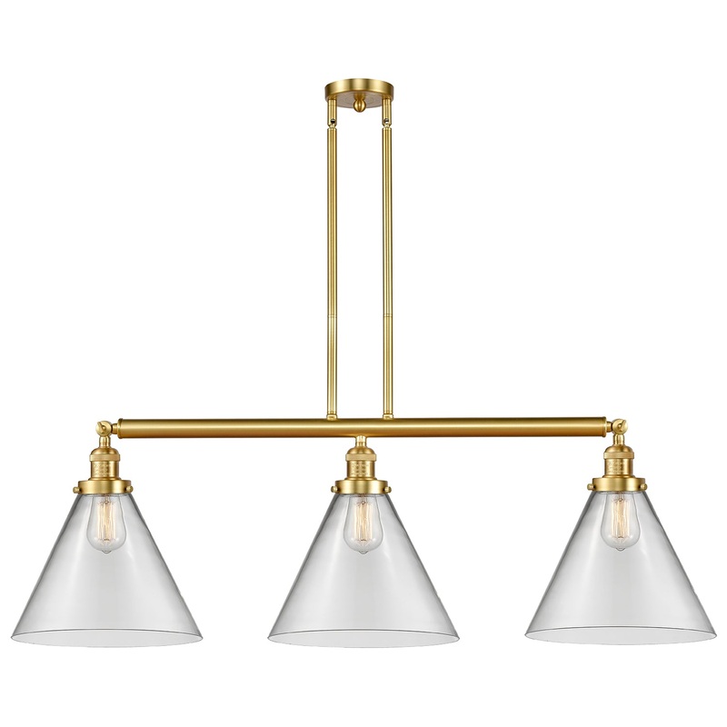 Innovations Lighting X-Large Cone 3 Light Island Light Part Of The Franklin Restoration Collection 213-SG-G42-L