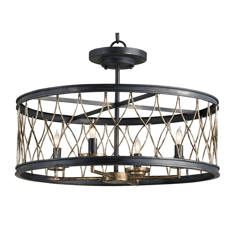 Crisscross  Semi-Flush Mount