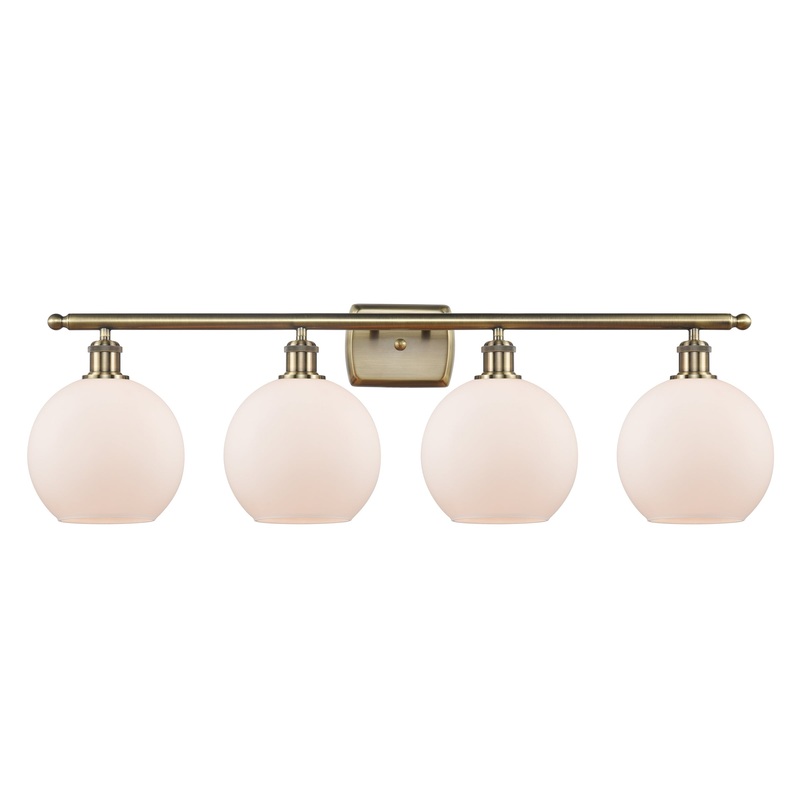 Innovations Lighting Athens 4 Light 36″ Bath Vanity Light 516-4W-AB-G121-8-LED