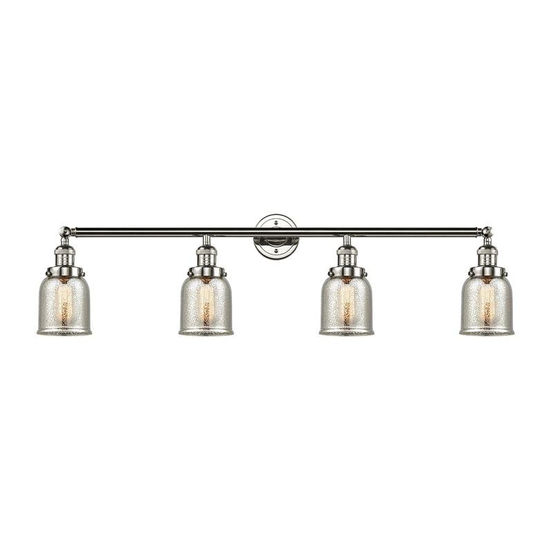 Innovations Lighting Small Bell 4 Light Bath Vanity Light Part Of The Franklin Restoration Collection 215-PN-G58-LED