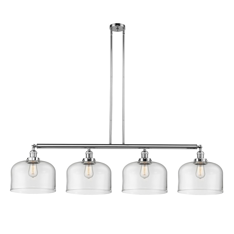 Innovations Lighting X-Large Bell 4 Light Island Light Part Of The Franklin Restoration Collection 214-PC-G72-L-LED