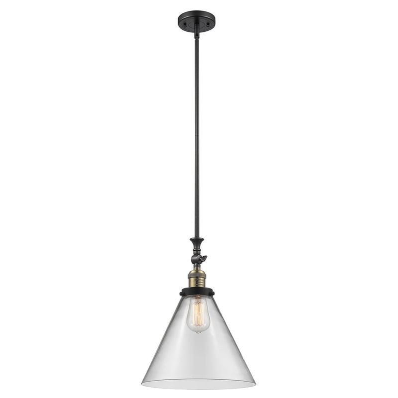 Innovations Lighting X-Large Cone 1 Light Mini Pendant Part Of The Franklin Restoration Collection 206-BAB-G42-L-LED