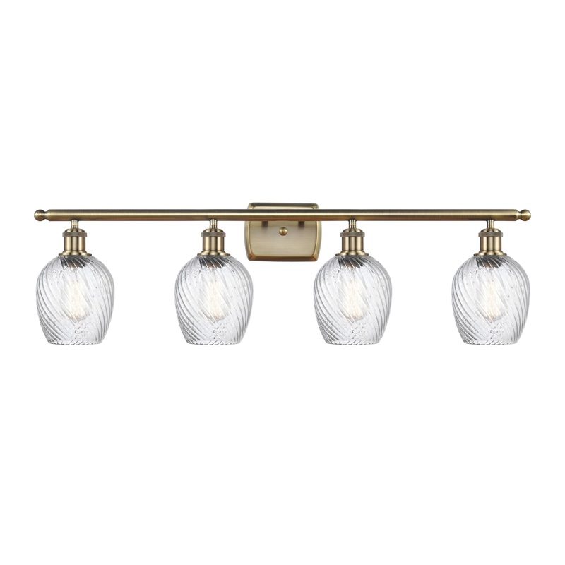 Innovations Lighting Salina 4 Light Bath Vanity Light Part Of The Ballston Collection 516-4W-AB-G292