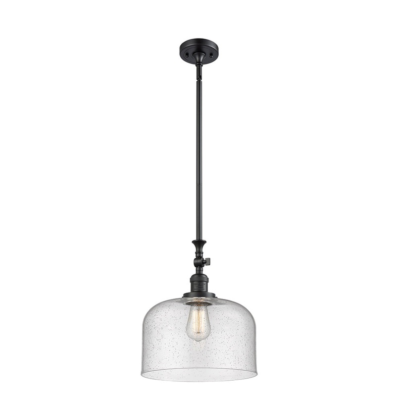 Innovations Lighting X-Large Bell 1 Light Mini Pendant Part Of The Franklin Restoration Collection 206-BK-G74-L-LED