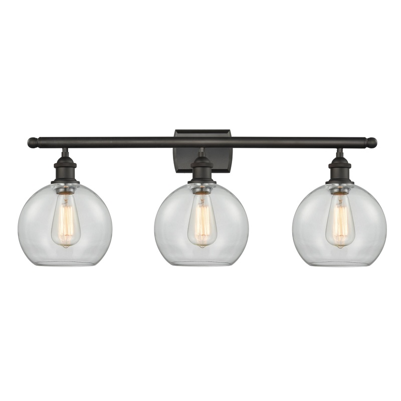 Innovations Lighting Athens 3 Light 26″ Bath Vanity Light 516-3W-OB-G122-8