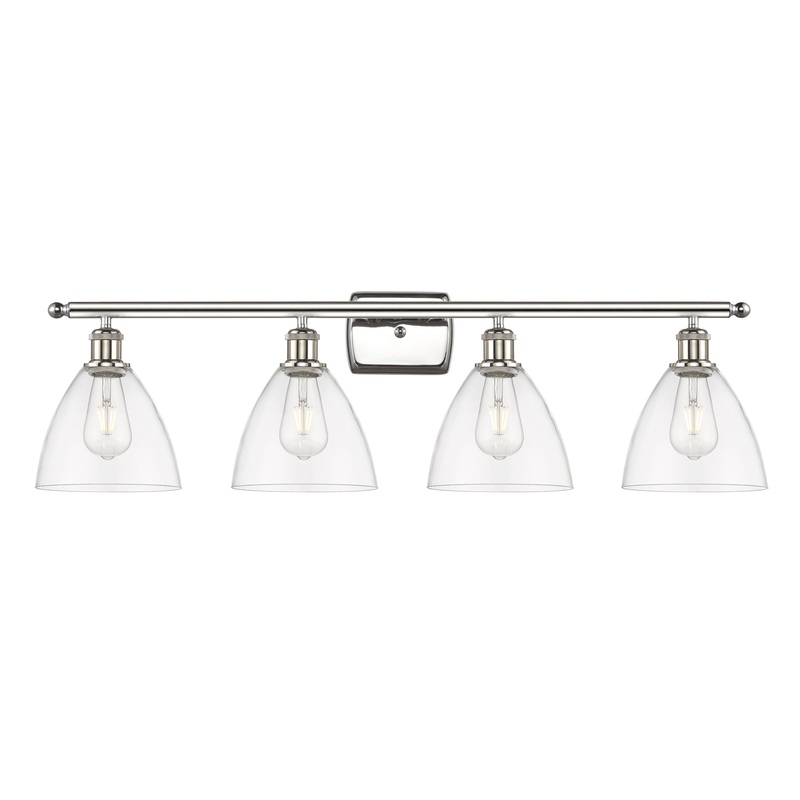 Innovations Lighting Ballston Dome 4 Light 38″ Bath Vanity Light 516-4W-PN-GBD-752-LED