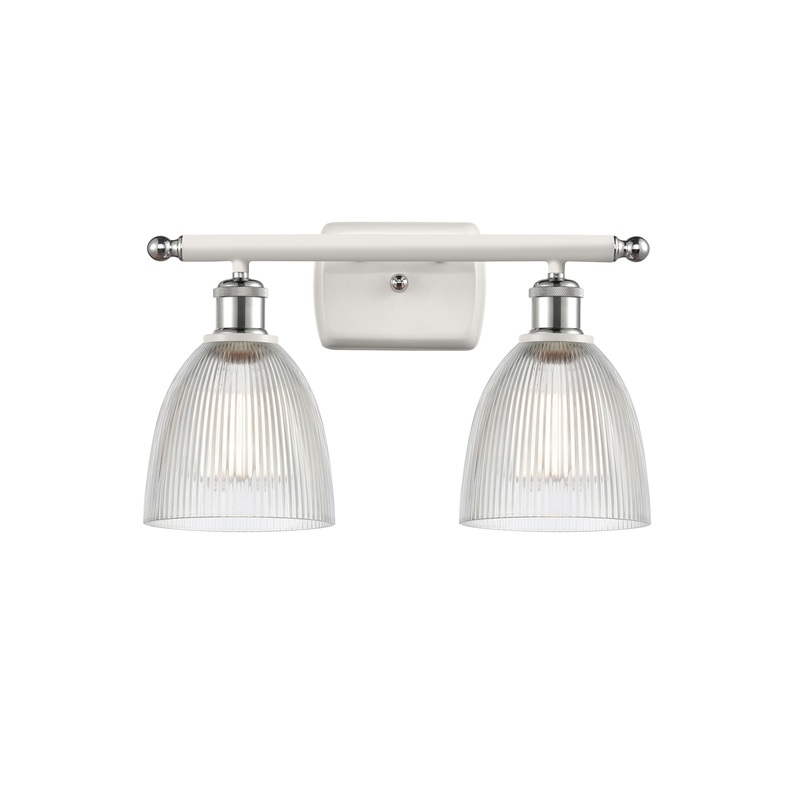 Innovations Lighting Castile 2 Light Bath Vanity Light Part Of The Ballston Collection 516-2W-WPC-G382