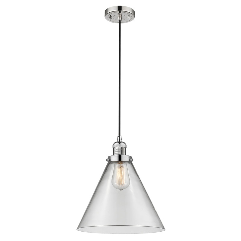Innovations Lighting X-Large Cone 1 Light Mini Pendant Part Of The Franklin Restoration Collection 201C-PN-G42-L-LED