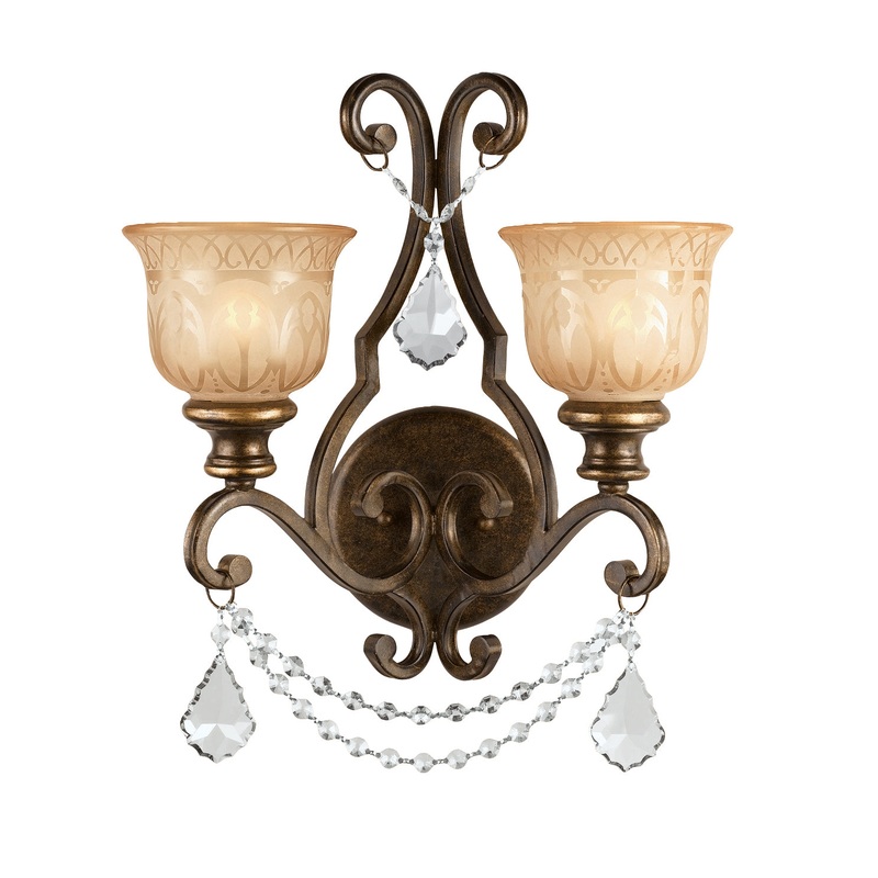 Norwalk Double Crystal Sconce