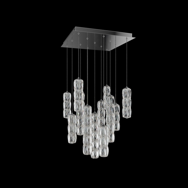 Verve LED Square Multi-Light Pendant