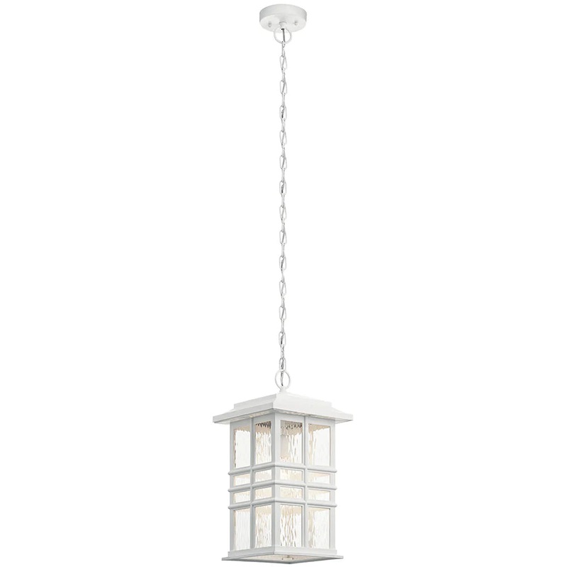 Kichler Beacon Square 9.5″ 1 Light Pendant White 49833WH