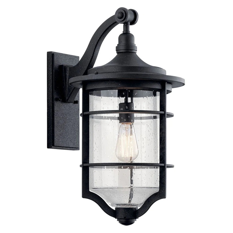 Kichler Royal Marine 21.75″ 1 Light Wall Light Distressed Black 49128DBK