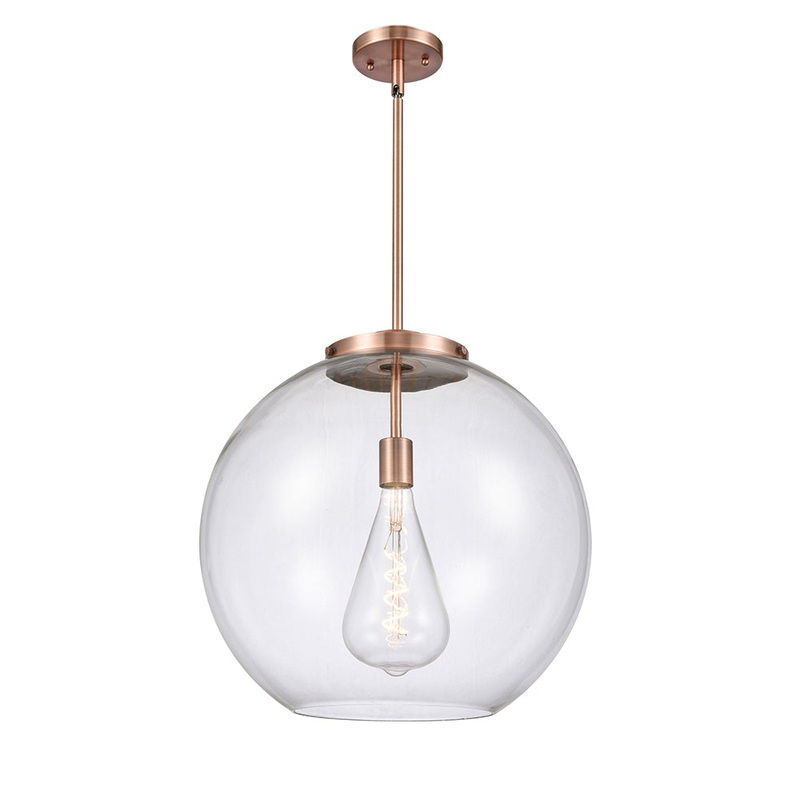 Innovations Lighting Athens 1 Light 13.75″ Pendant 221-1S-AC-G122-18-LED