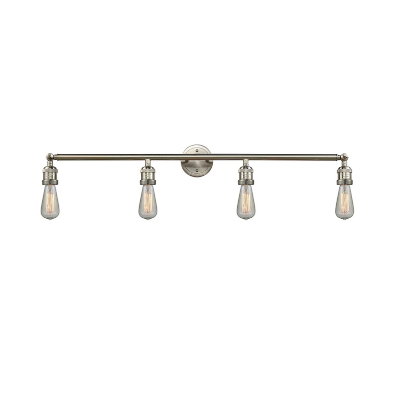Innovations Lighting Bare Bulb 4 Light Bath Vanity Light Part Of The Franklin Restoration Collection 215-SN