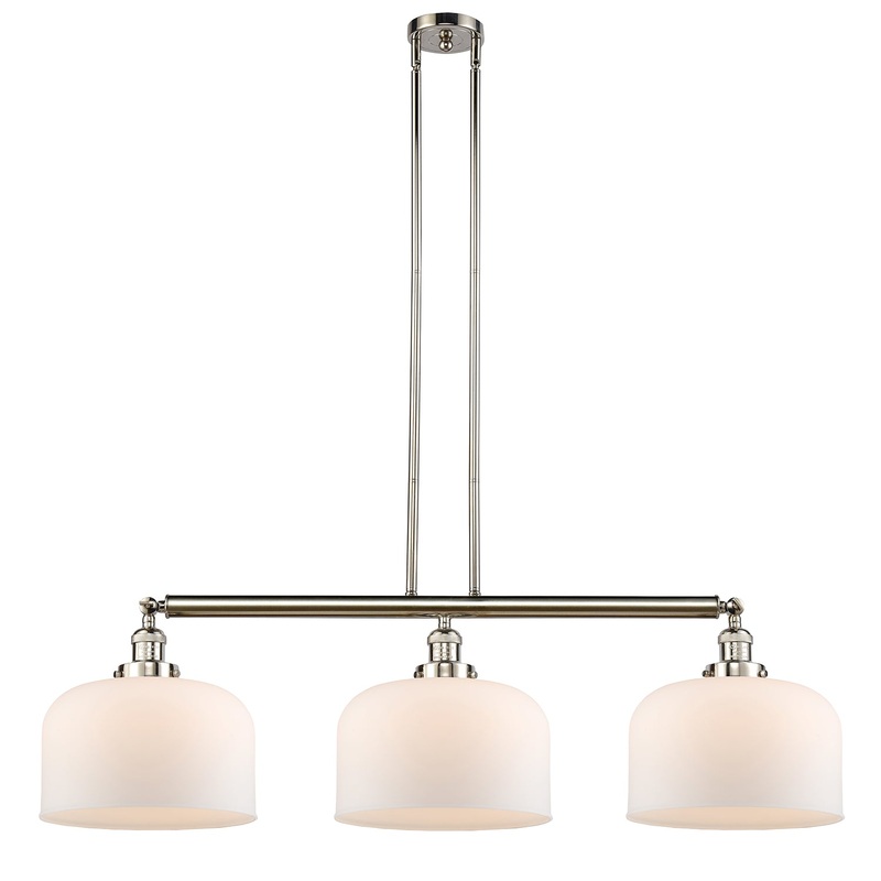 Innovations Lighting X-Large Bell 3 Light Island Light Part Of The Franklin Restoration Collection 213-PN-G71-L-LED