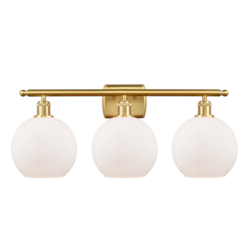 Innovations Lighting Athens 3 Light 26″ Bath Vanity Light 516-3W-SG-G121-8