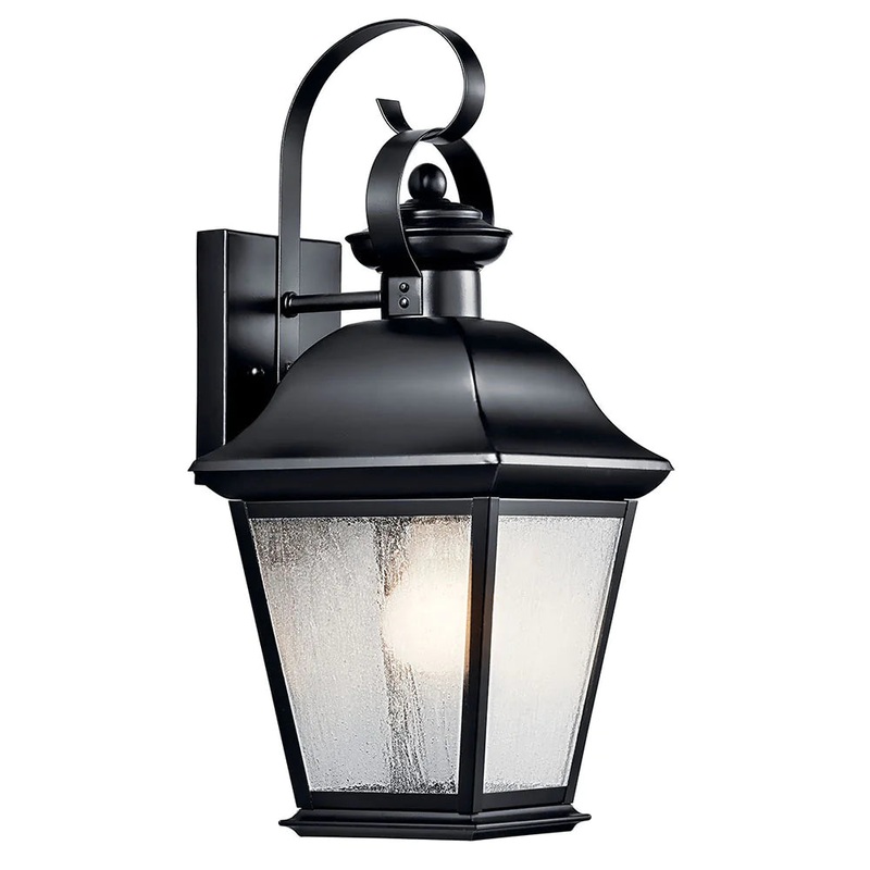 Kichler Mount Vernon 16.75″ 1 Light Wall Light Black 9708BK