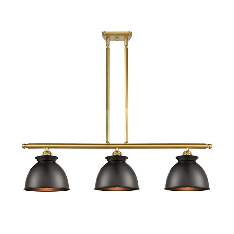 Innovations Lighting Adirondack 3 Light Island Light Part Of The Ballston Collection 516-3I-SG-M14-BK-LED