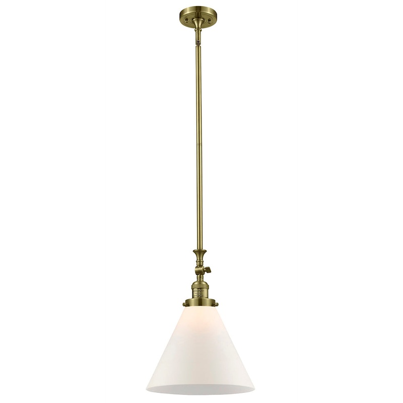 Innovations Lighting X-Large Cone 1 Light Mini Pendant Part Of The Franklin Restoration Collection 206-AB-G41-L