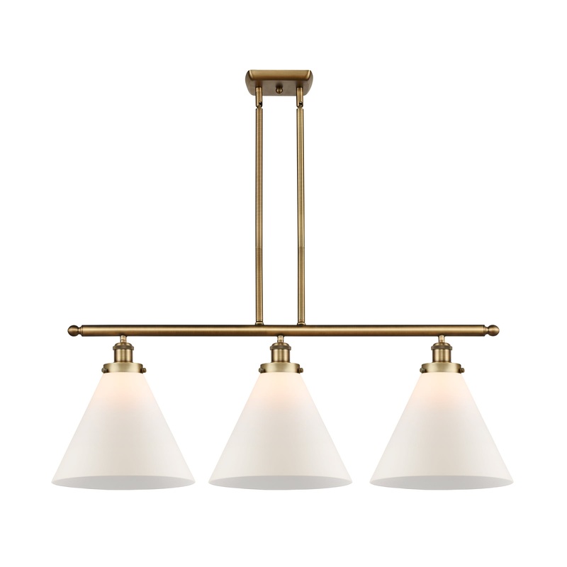 Innovations Lighting X-Large Cone 3 Light Island Light Part Of The Ballston Collection 916-3I-BB-G41-L-LED