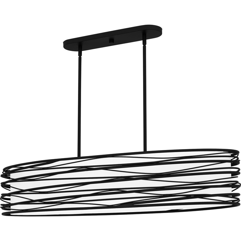 Spiral Linear Chandelier