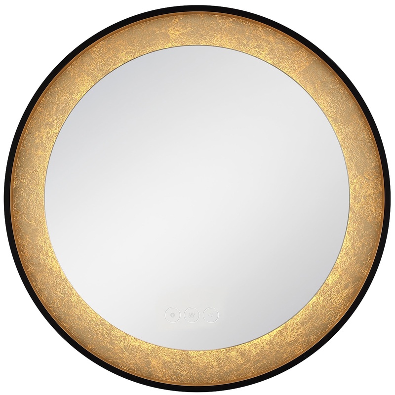 Anya Round Edge-Lit LED Mirror
