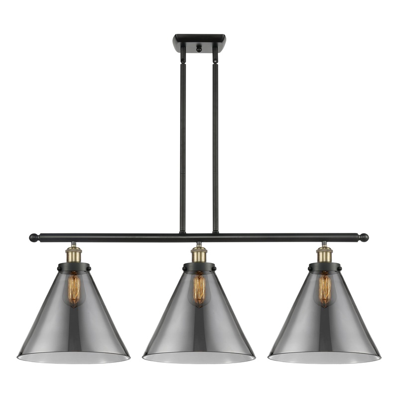 Innovations Lighting X-Large Cone 3 Light Island Light Part Of The Ballston Collection 916-3I-BAB-G43-L-LED