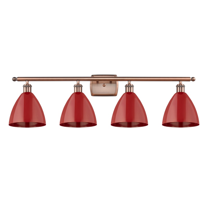 Innovations Lighting Plymouth Dome 4 Light” Bath Vanity Light 516-4W-AC-MBD-75-RD-LED