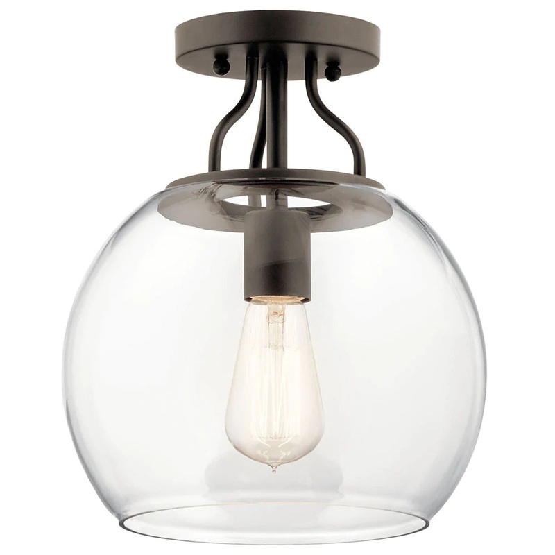 Kichler Harmony 1 Light Semi Flush Olde Bronze 44066OZ