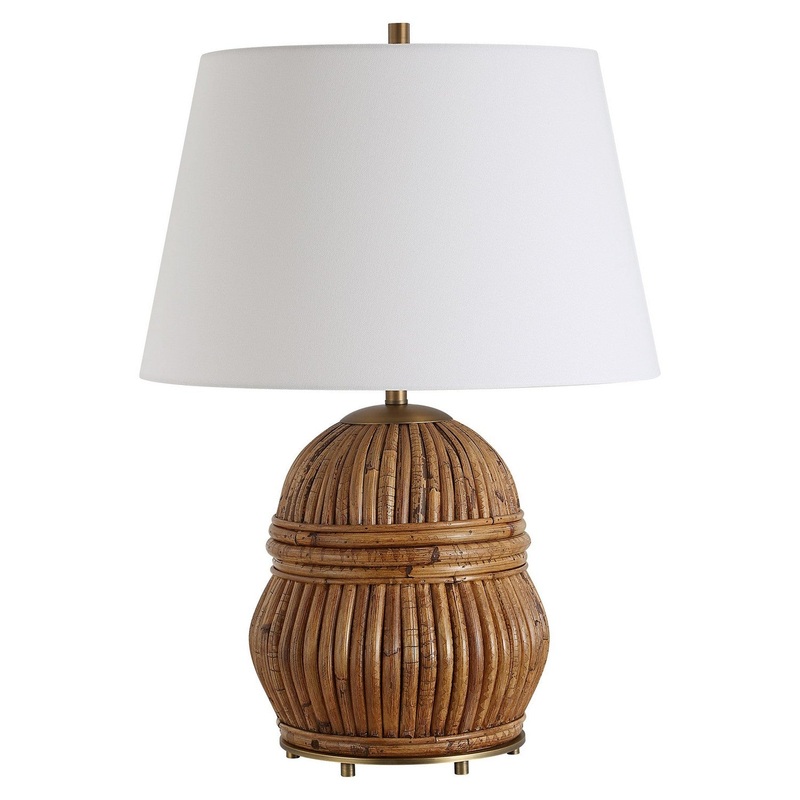 Reed Rattan Table Lamp