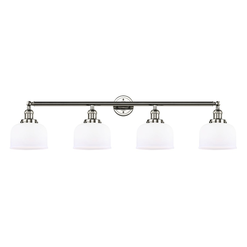 Innovations Lighting Large Bell 4 Light Bath Vanity Light Part Of The Franklin Restoration Collection 215-PN-G71-LED