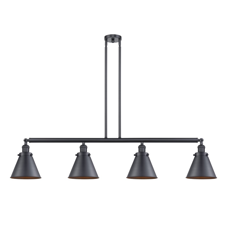 Innovations Lighting Appalachian 4 Light Island Light Part Of The Franklin Restoration Collection 214-BK-M13-BK-LED